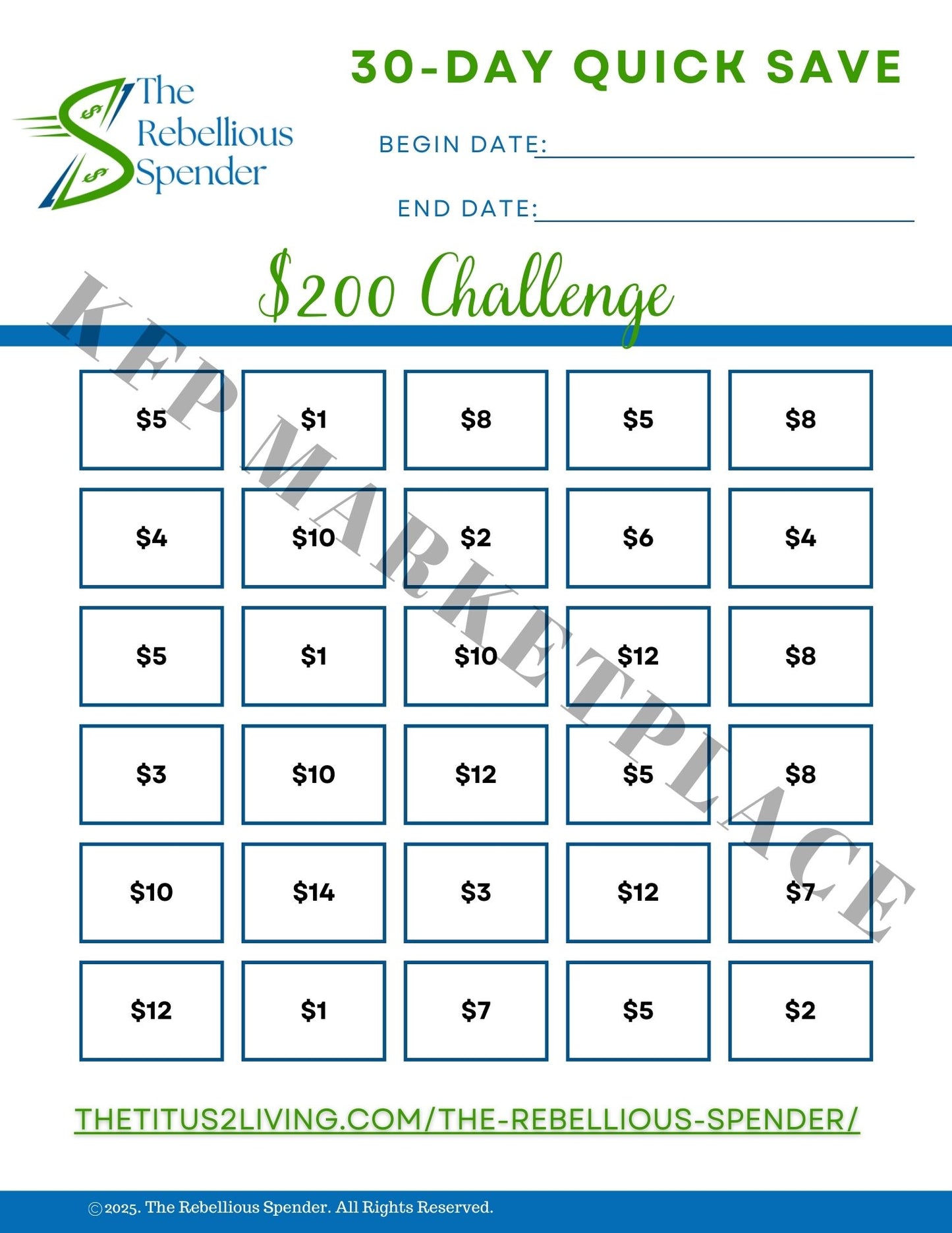 30-Day Quick Save Challenge