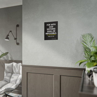 All Things Are Possible | Rolled Poster | Semi-gloss