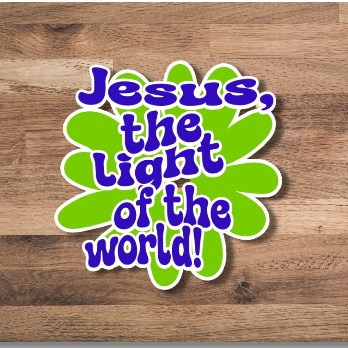 "Jesus, the Light of the World" Sticker for Laptops, Mugs, Tumblers, and more!