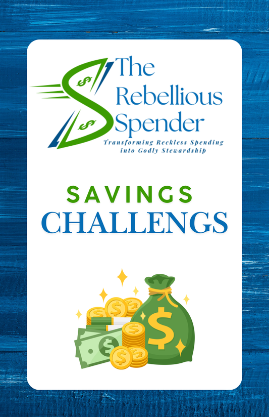 Savings Challenge Small Booklet | The Rebellious Spender